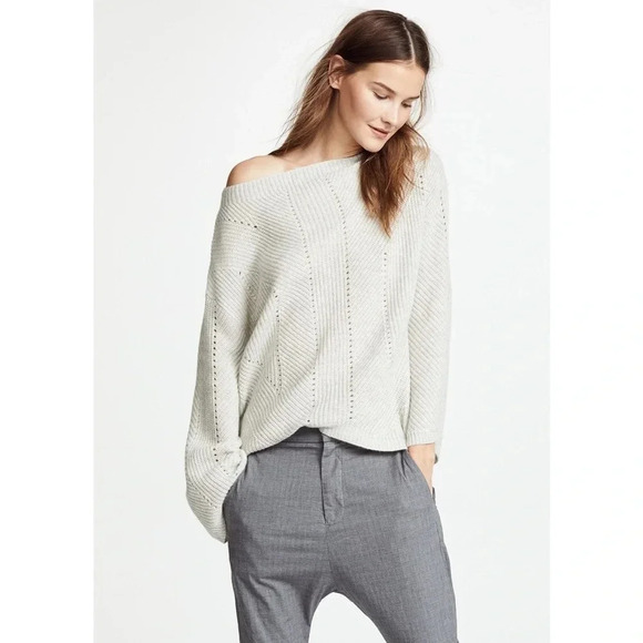 Nili Lotan Leyton Cashmere Sweater Gray - Picture 1 of 9